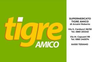 Basketball Teramo, main sponsor, supermercato tigre amico