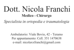 Basketball Teramo, partner, Dottor Nicola Franchi medico chirurgo